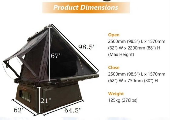160KGS Αλουμινίου φορτηγό κρεβάτι Camper Canopy για το 2002-2013 Ram 1500 Pickup Truck Τέντα