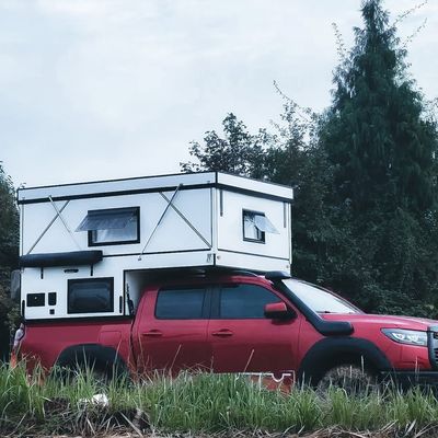 Stadard Αλουμινίου δομή Camper Top με Rack για F150 Hard Camper Shell Pickup