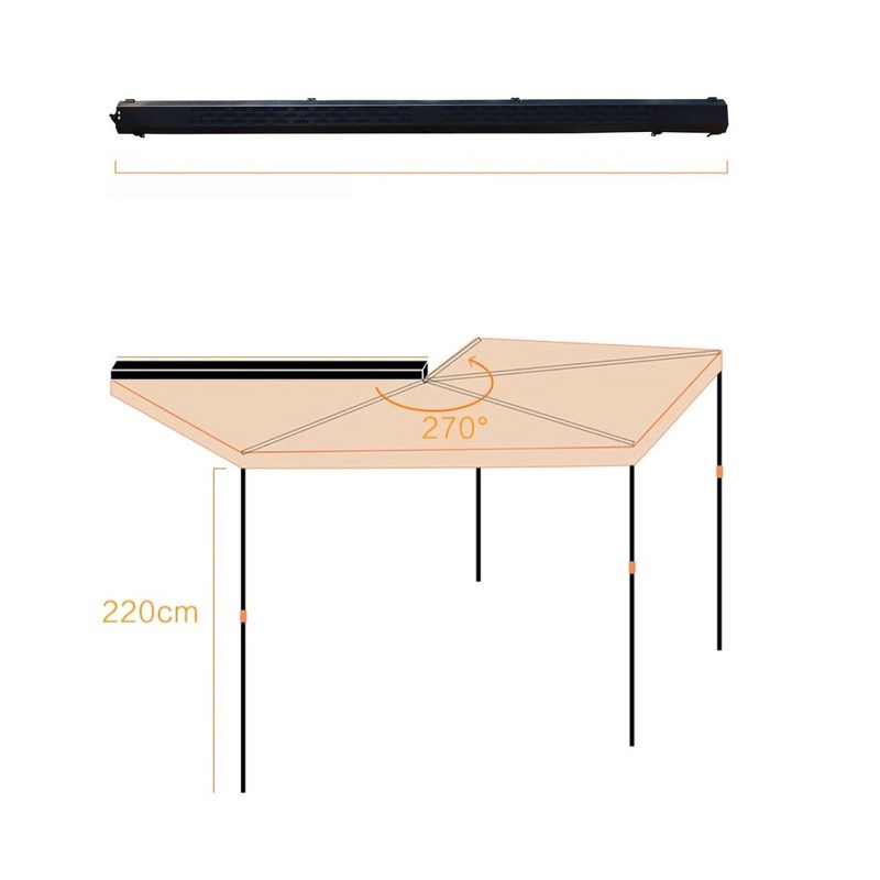 Πρωταθλήτρια 270 Τάπητα για αυτοκίνητα Eagle Fitting Free Standing Bushwakka σε Αλουμινίου Shell